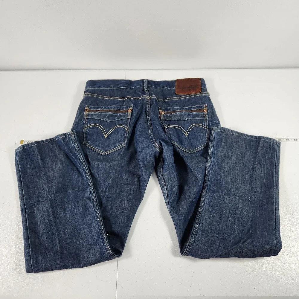 Levis 514 Slim Straight Jeans Mens‎ 34x30 Dark Wash Blue Denim Pants